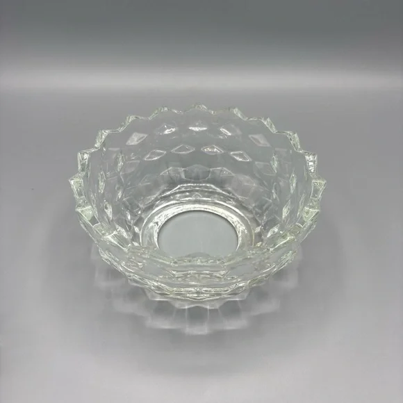 Fairy Lamp Light Cube Cubist Honeycomb Votive Candle Holder Facets Glass Vintage - Picture 4 of 5